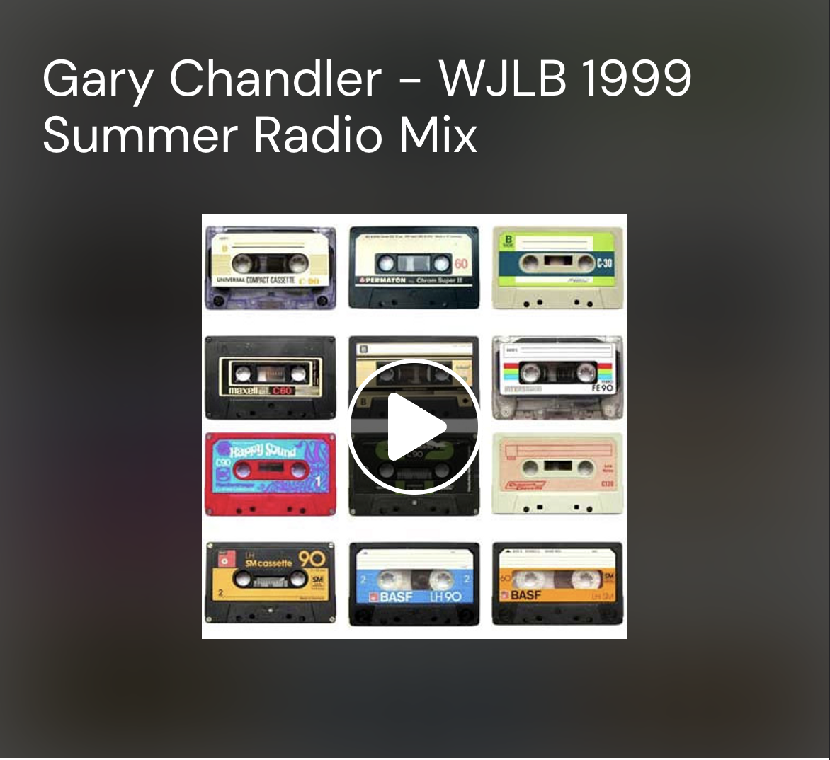 Gary Chandler – WJLB Summer Radio Mix (1999)